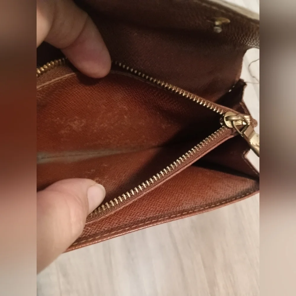 Authentic Louis Vuitton Monogram Canvas Wallet - Brown